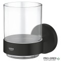 Чаша с държач, черен мат, Essentials, Grohe 1022562430