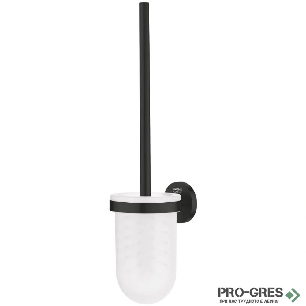 Тоалетна четка, черен мат, Essentials, Grohe 1024682430