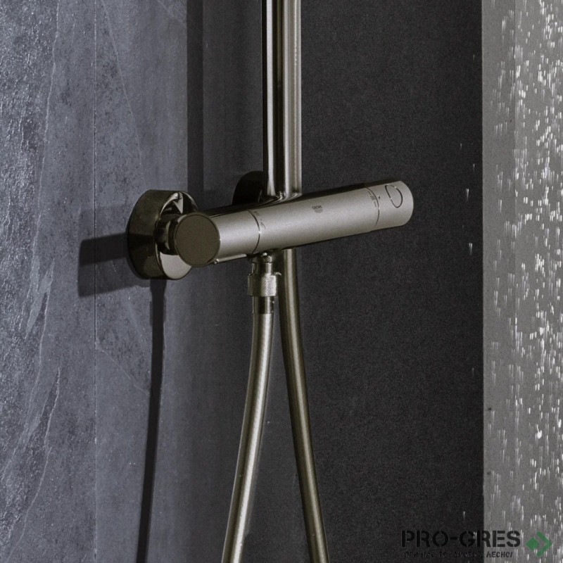 Душ система с термостатен смесител,Brushed Hard Graphite GROHE EUPHORIA 310 26075AL0