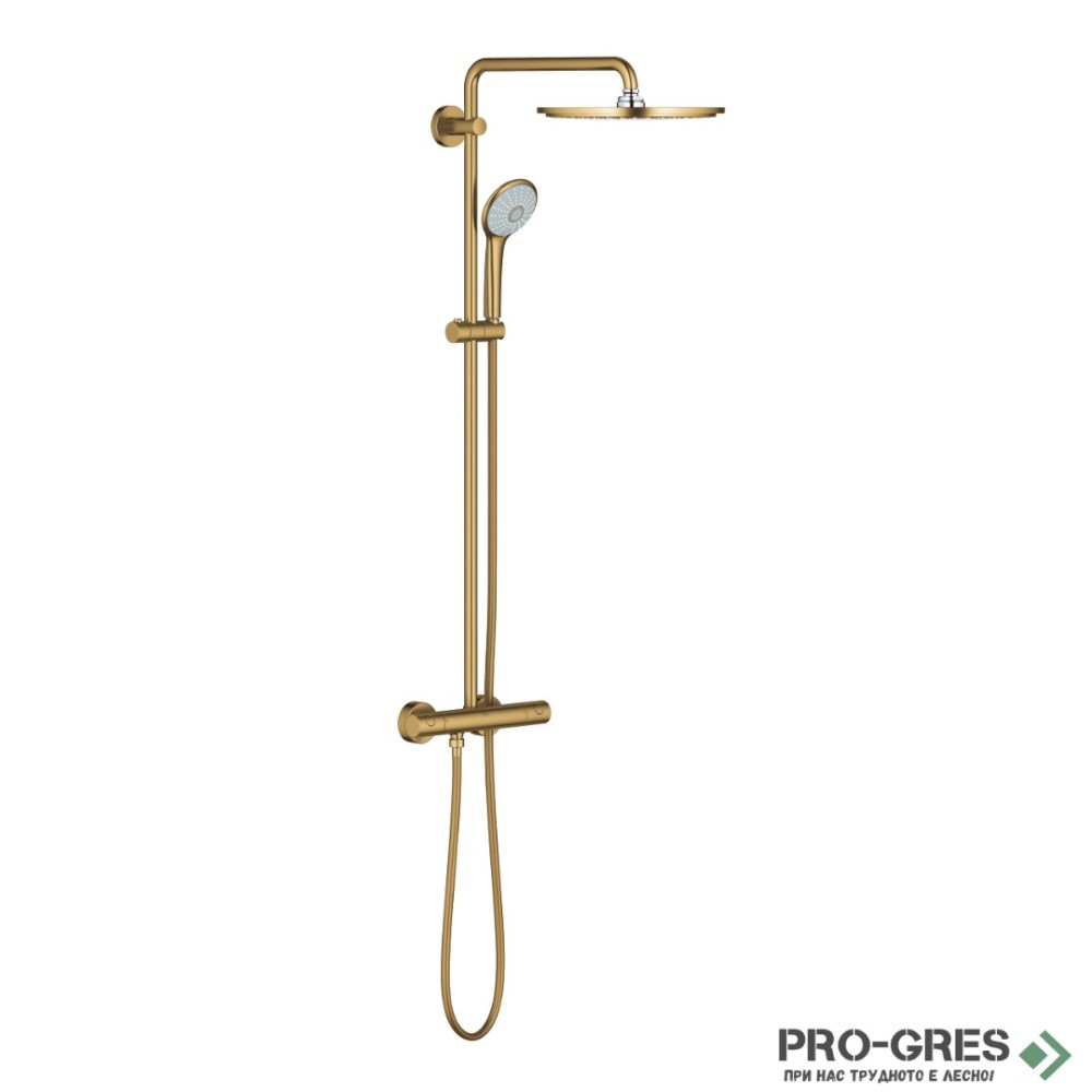 Душ система с термостатен смесител,BRUSHED COOL SUNRISE GROHE EUPHORIA 310 26075GN0
