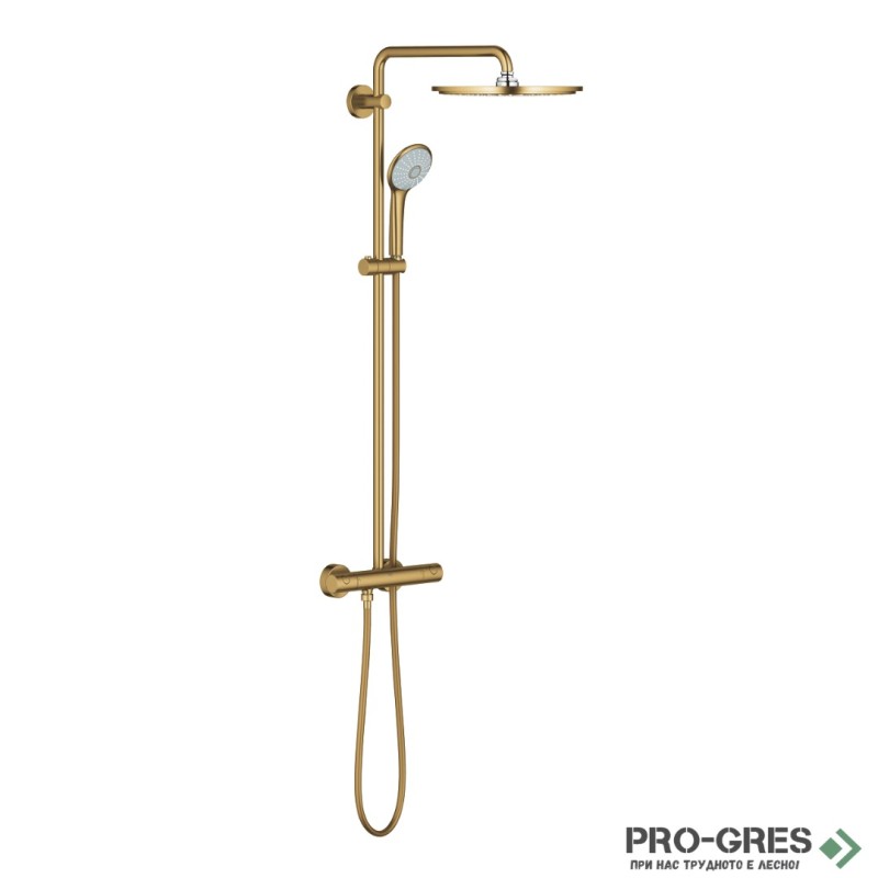 Душ система с термостатен смесител,BRUSHED COOL SUNRISE GROHE EUPHORIA 310 26075GN0
