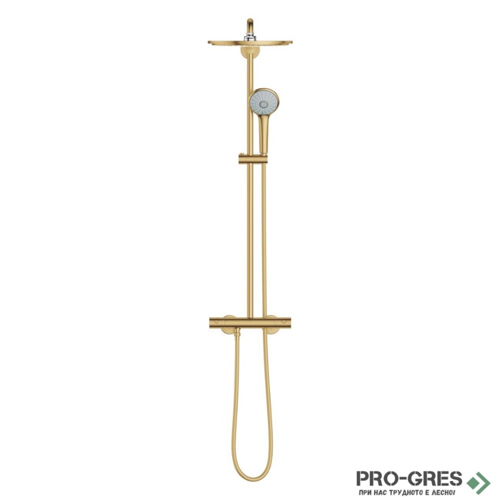 Душ система с термостатен смесител,BRUSHED COOL SUNRISE GROHE EUPHORIA 310 26075GN0
