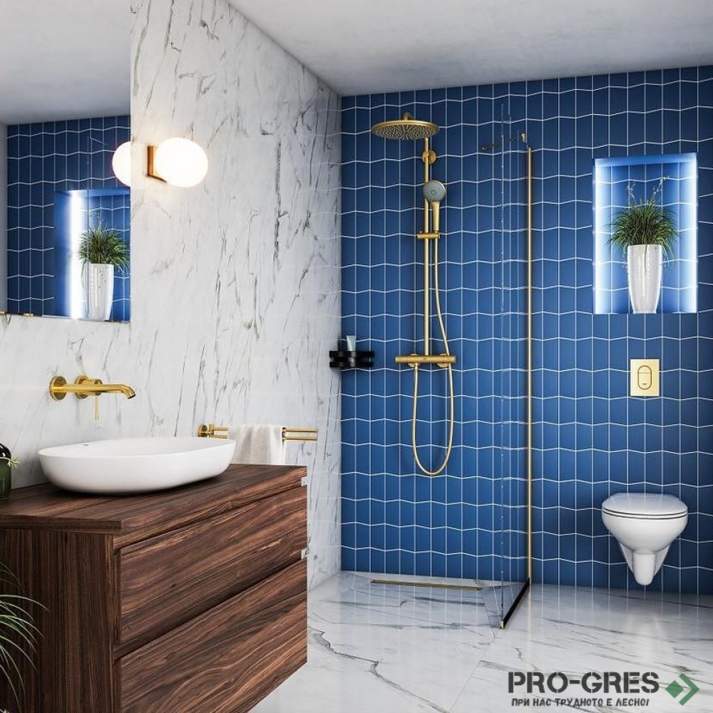 Душ система с термостатен смесител,BRUSHED COOL SUNRISE GROHE EUPHORIA 310 26075GN0
