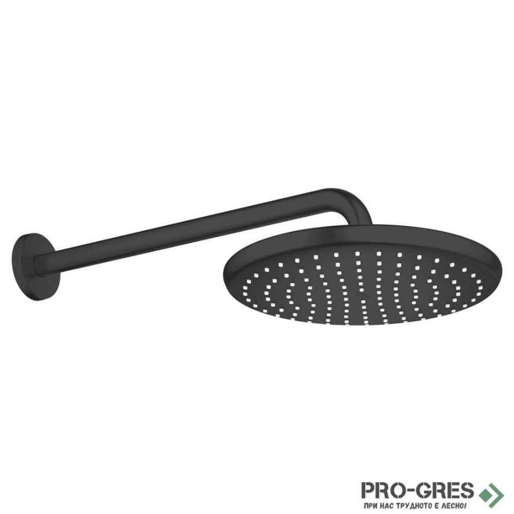 Душ  за вграждане, черен мат, Grohe  EUROSMART / TEMPESTA