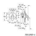 Душ  за вграждане, черен мат, Grohe  EUROSMART / TEMPESTA