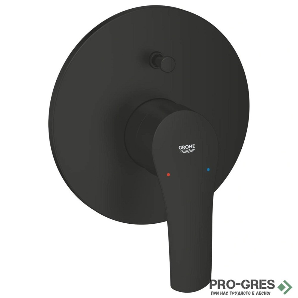 Душ  за вграждане, черен мат, Grohe  EUROSMART / TEMPESTA