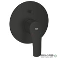Душ  за вграждане, черен мат, Grohe  EUROSMART / TEMPESTA