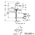 Смесител за биде, 1/2″ S-размер,черен,Grohe Eurosmart 329292433
