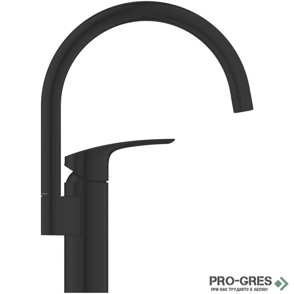 Смесител за кухня, черен мат, С-чучур, Eurosmart, Grohe 332022433