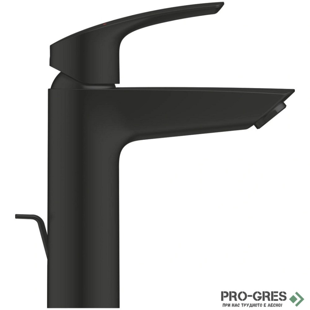 Смесител за умивалник, с изпразнител, черен мат, M-размер, Eurosmart, Grohe 233222433