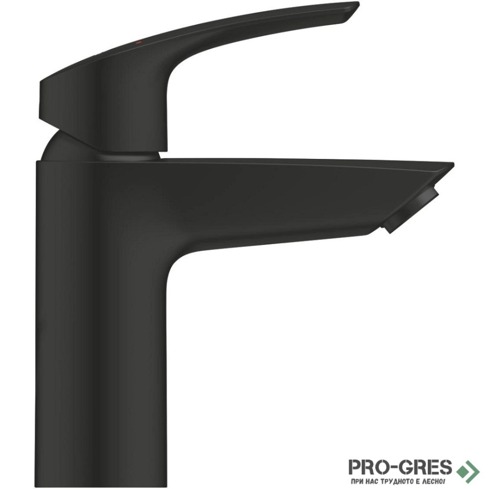 Смесител за умивалник, без изпразнител, черен мат, S-размер, Eurosmart, Grohe 324672433
