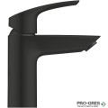 Смесител за умивалник, без изпразнител, черен мат, S-размер, Eurosmart, Grohe 324672433