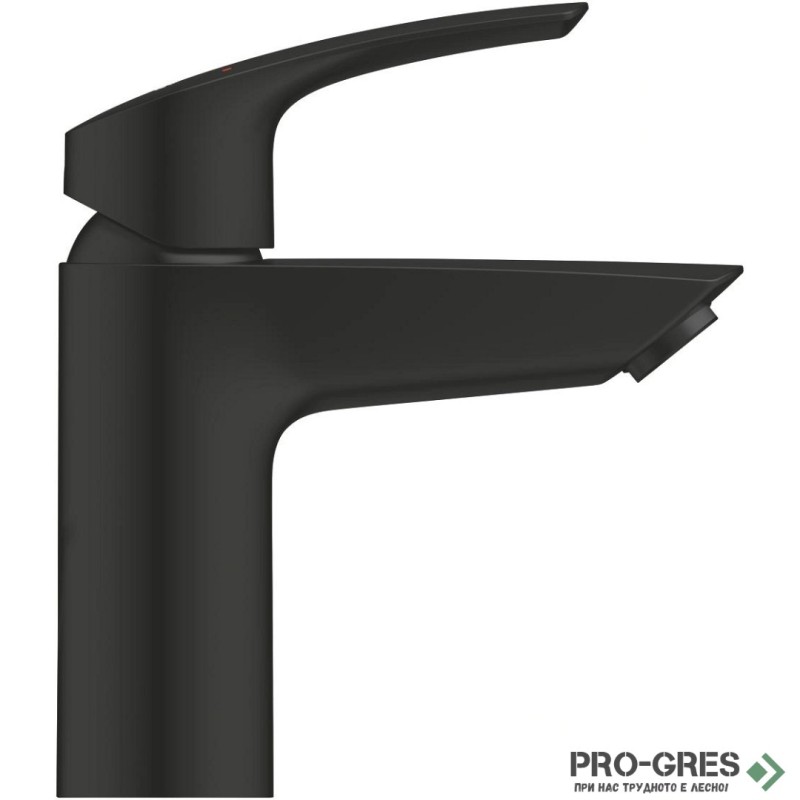 Смесител за умивалник, без изпразнител, черен мат, S-размер, Eurosmart, Grohe 324672433