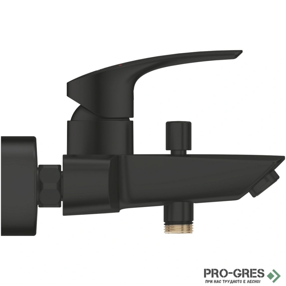 Смесител за душ/вана, стенен, черен мат, Eurosmart, Grohe 333002433