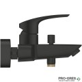Смесител за душ/вана, стенен, черен мат, Eurosmart, Grohe 333002433