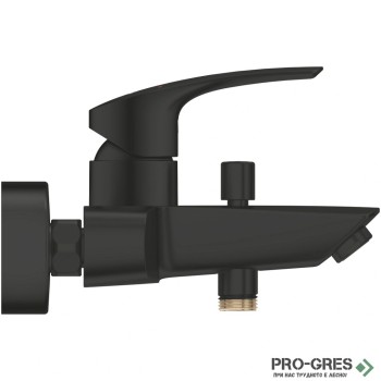 Смесител за душ/вана, стенен, черен мат, Eurosmart, Grohe 333002433