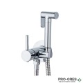 Промо комплект структура с хром бутон Grohe + конзолна чиния Becrisa Magenta бяла+хигиенен душ Taus хром