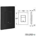 Промо комплект структура с черен бутон Grohe + Хигиенен душ AQG Taus + конзолна чиния Becrisa Magenta бяла
