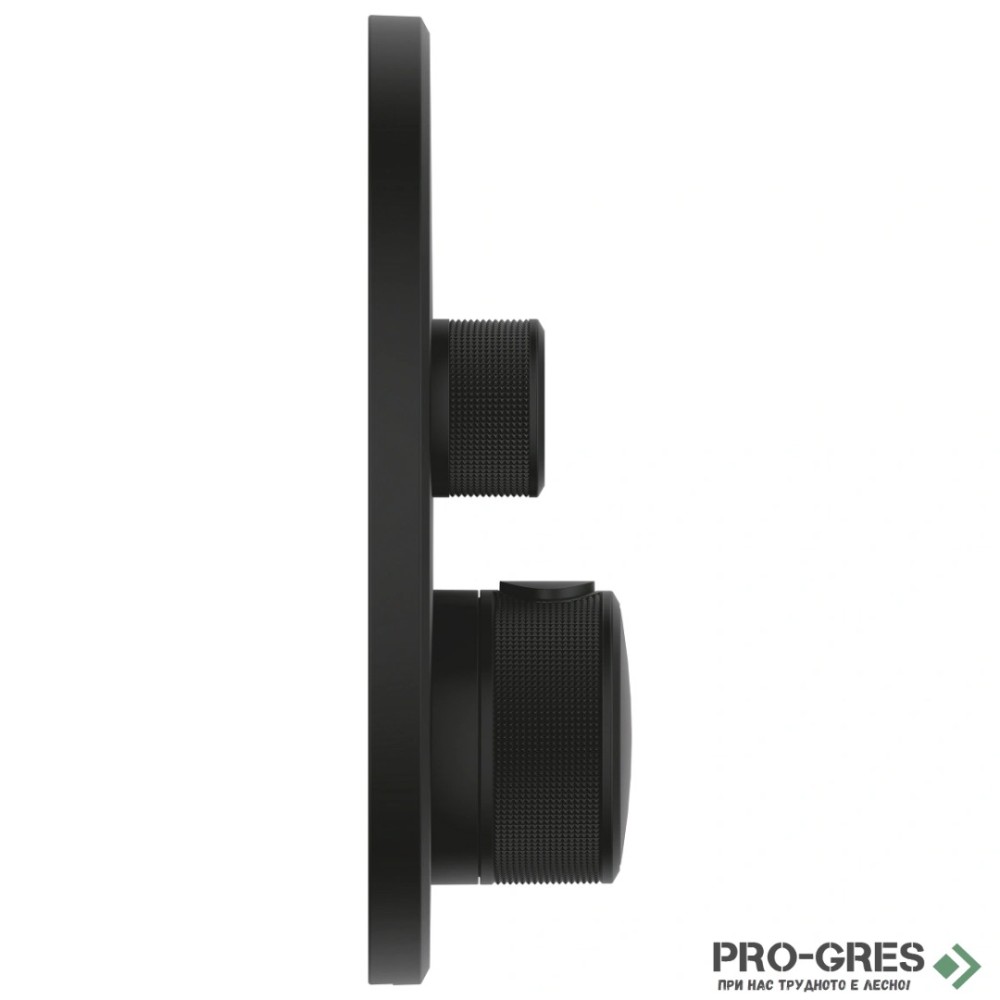 Термостатен смесител, за вграждане, черен мат, Grohtherm SmartControl, Grohe 29508KF0