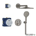 Комплект с термостатен смесител за вграждане,BRUSHED Hard Graphite GROHTHERM SMARTCONTROL Grohe 34863AL0