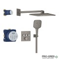 Термостатен смесител за вграждане,BRUSHED Hard Graphite,GROHTHERM Grohe 34864AL0