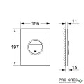 Бутон за структура, черен мат, Nova Cosmopolitan, Grohe 38765KF0