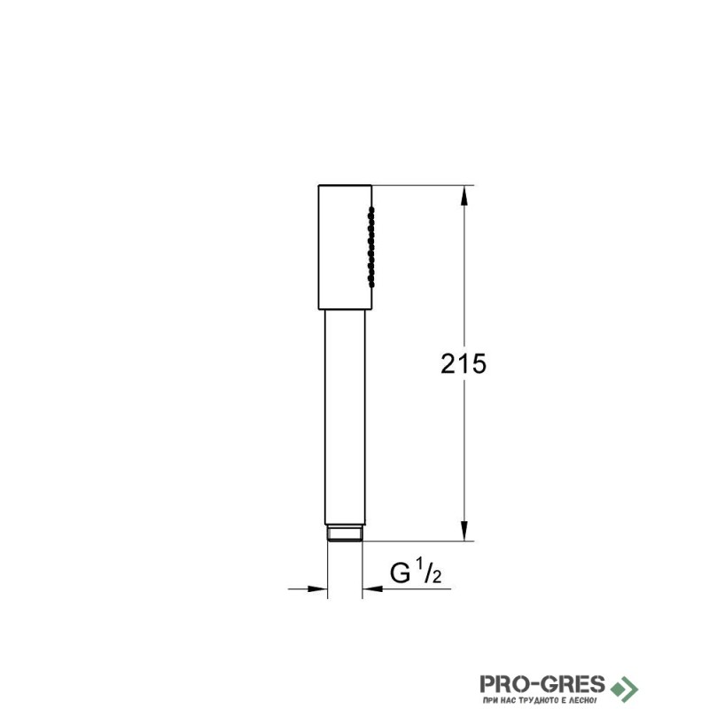 Душ слушалка, с 1 струя, SuperSteel, Rainshower Aqua,Grohe 26866DC0