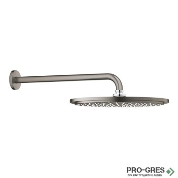 Душ пита с рамо 380мм, Rainshower Cosmopolitan 310,Brushed Hard Graphite,Grohe 26066AL0