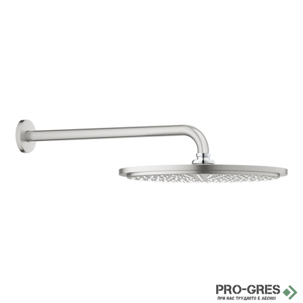 Душ пита с рамо 380мм, Rainshower Cosmopolitan 310 SuperSteel,Grohe 26066DC0