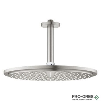 Душ пита с таванно рамо 142мм, Rainshower Cosmopolitan 310 SuperSteel,Grohe  26067DC0