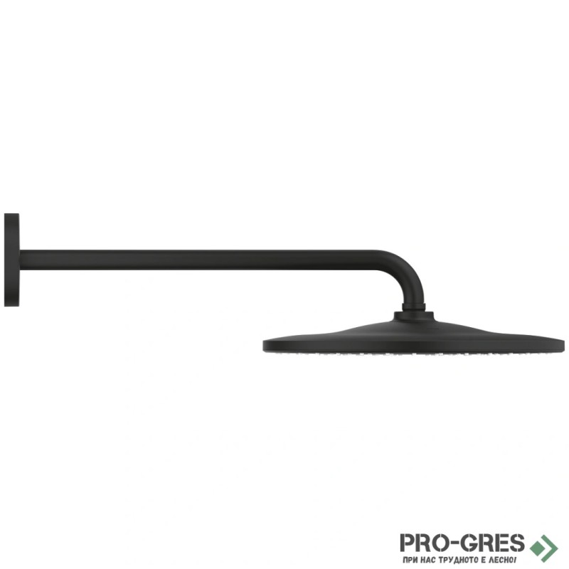 Душ пита и рамо 422мм, черен мат, Rainshower Mono 310, Grohe 22121KF0