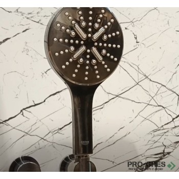 Душ слушалка, с 3 функции, Brushed Hard Graphite, Rainshower SmartActive 130, Grohe 26574AL0