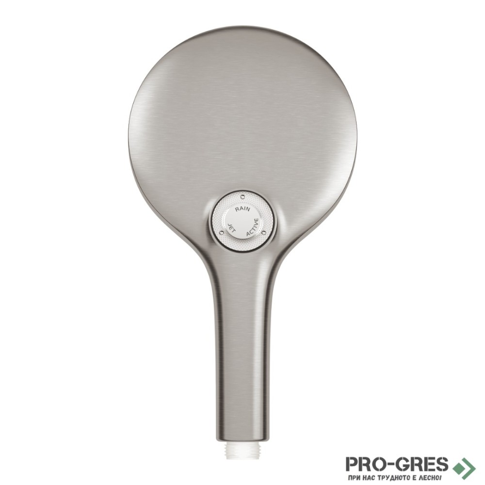 Душ слушалка, с 3 струи, SuperSteel, Rainshower SmartActive 130, Grohe 26574DC0