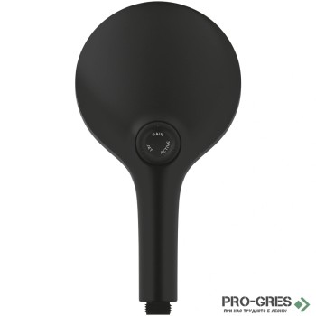 Душ слушалка, с 3 струи, черен мат, Rainshower SmartActive 130, Grohe 22127KF0