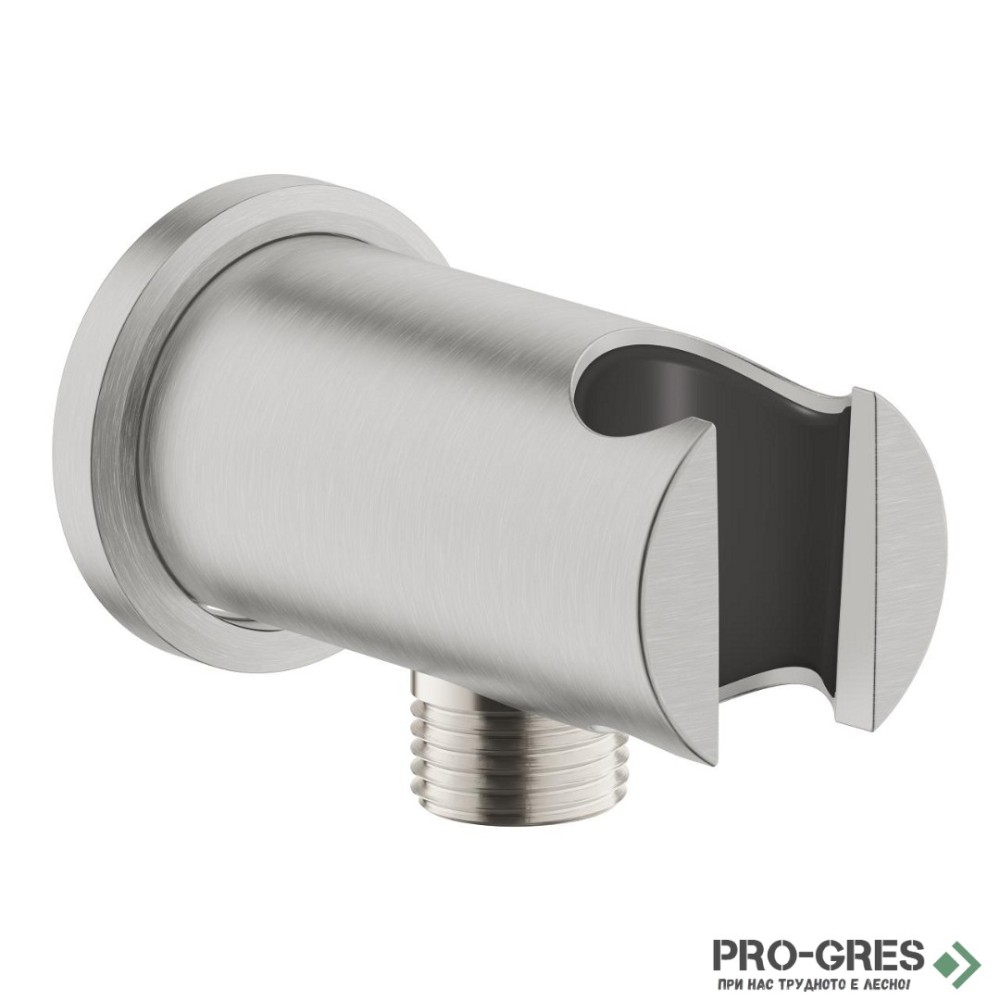 Стеннен държач за ръчен душ с водна връзка 1/2",Supersteel,Rainshower, Grohe  26658DC0