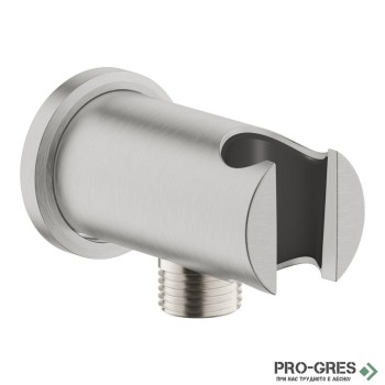 Стеннен държач за ръчен душ с водна връзка 1/2",Supersteel,Rainshower, Grohe  26658DC0