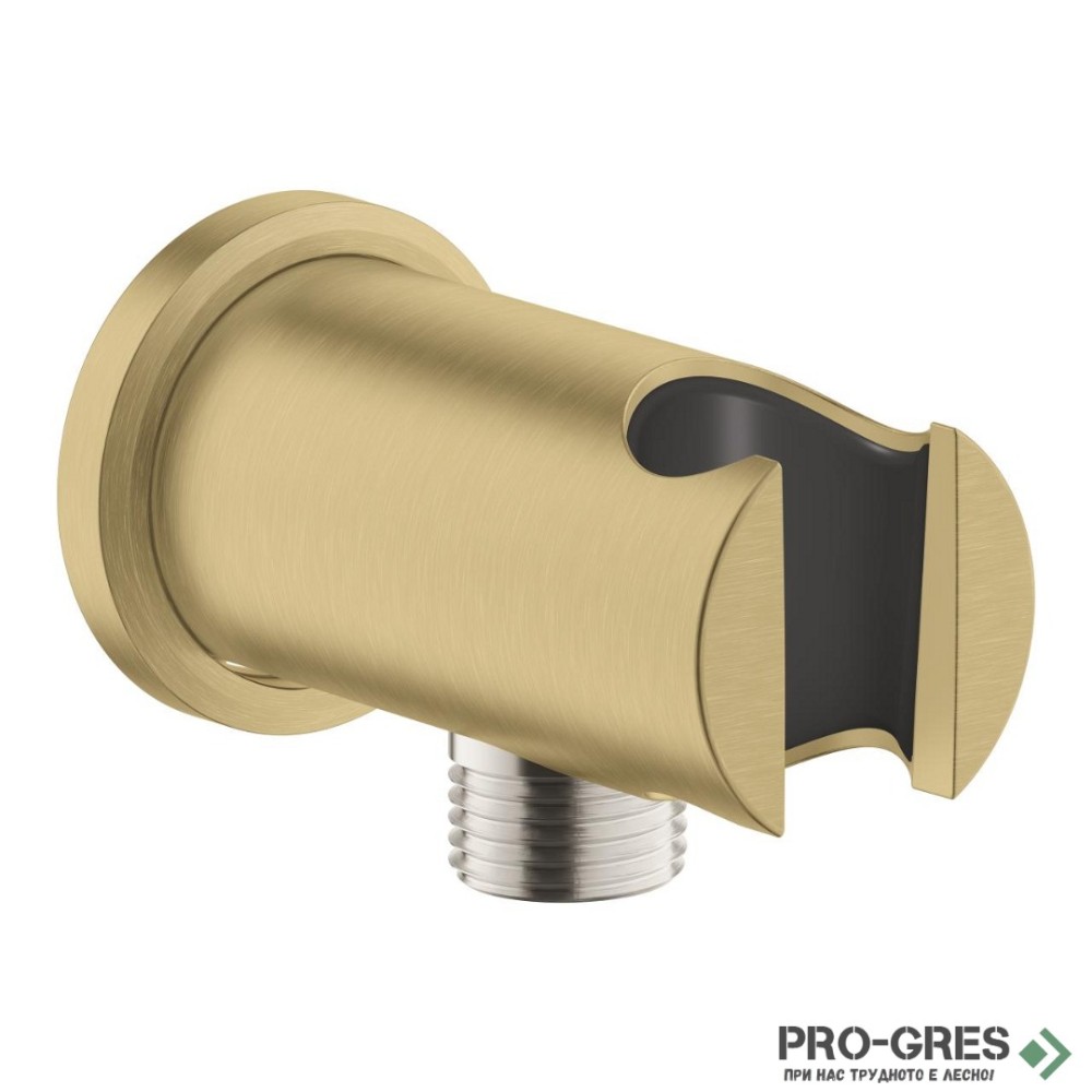 Стеннен държач за ръчен душ с водна връзка 1/2",BRUSHED COOL SUNRISE,Rainshower, Grohe  26658GN0