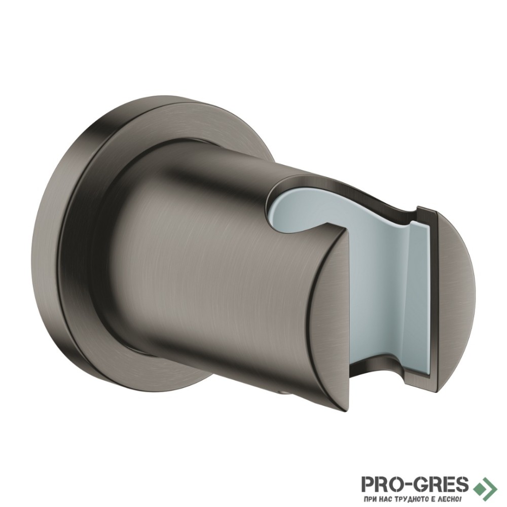 Стеннен държач за ръчен душ,Brushed hard graphite,Rainshower, Grohe 27074AL0