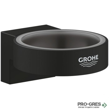 Чаша + държач, черен мат, Grohe Selection 41217KF0 /41029000 Чаша + държач, черен мат, Grohe Selection 41217KF0 /41029000