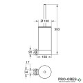 Tоалетна четка с поставка към стената,Selection, Grohe 41215KF0