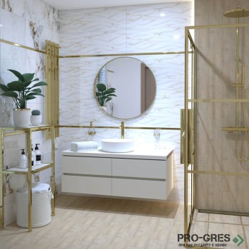 Плочки за баня Helcon Barnaby White 30×90 см