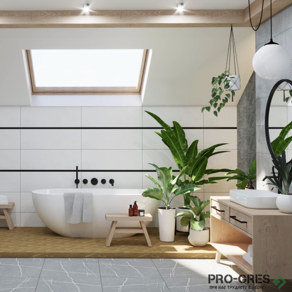 Плочки за баня Halcon Madox Antracita 30×90 см