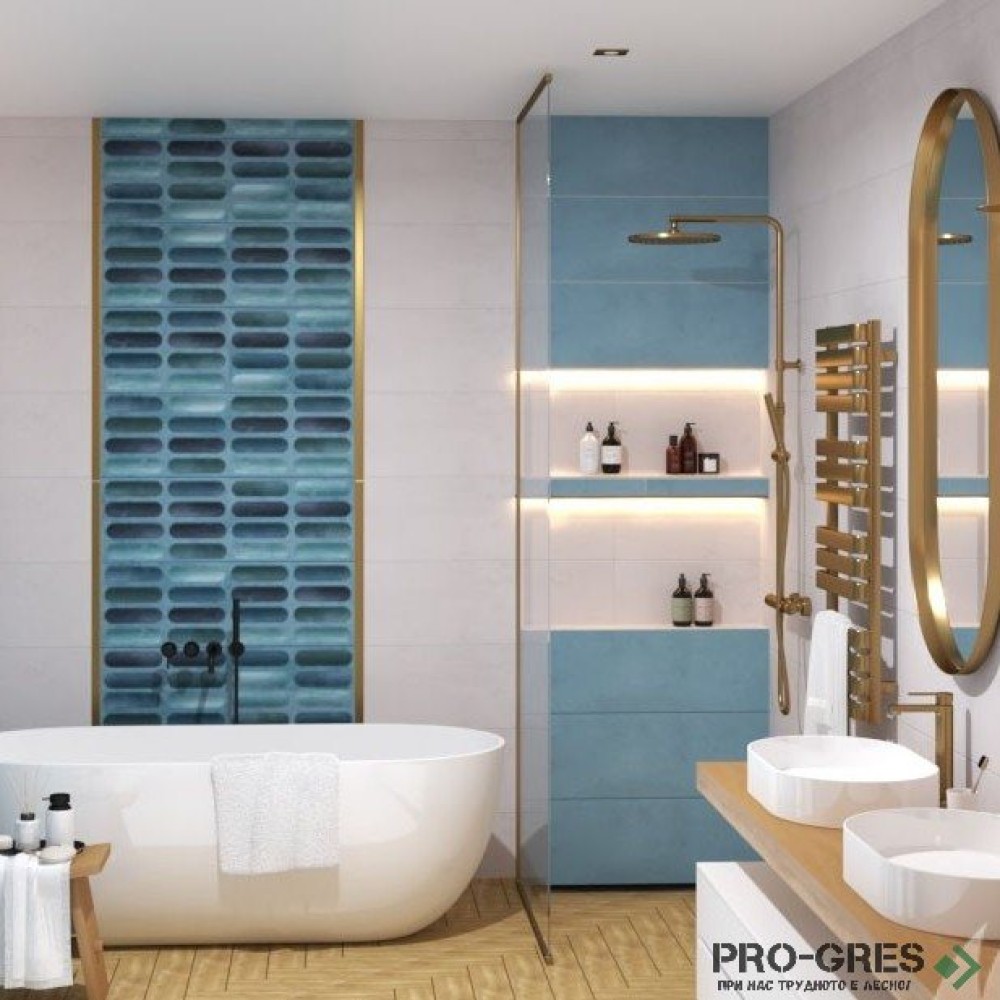 Плочки за баня Halcon Terra Azul 30×90 см Плочки за баня Halcon Terra Azul 30×90 см