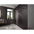 Душ гарнитура с тръбно окачване термостатна,Vernis Blend 200, черен мат, Hansgrohe 26276670