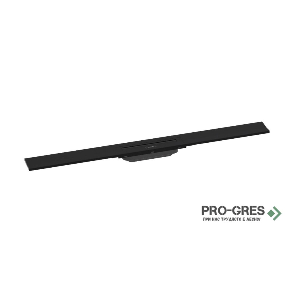 Линеен сифон с регулируема дължина RAINDRAIN Flex 50-90cm черен мат,  Hansgrohe 56052670