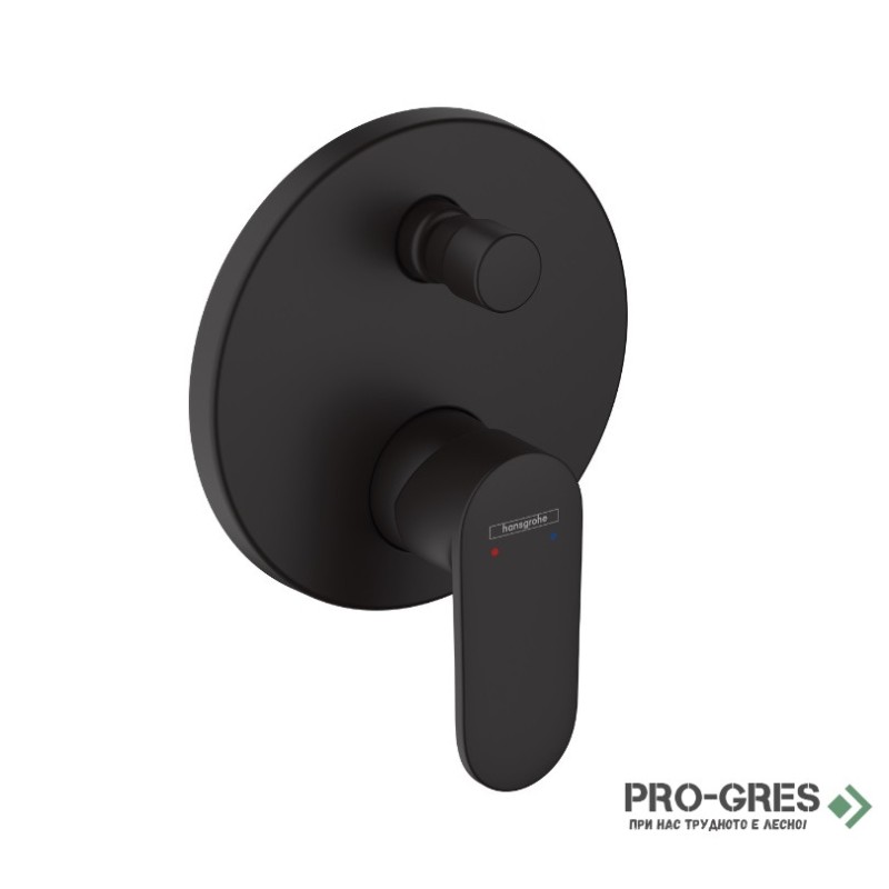 Смесител за вана/душ вграден, Vernis Blend, черен мат, Hansgrohe 71466670