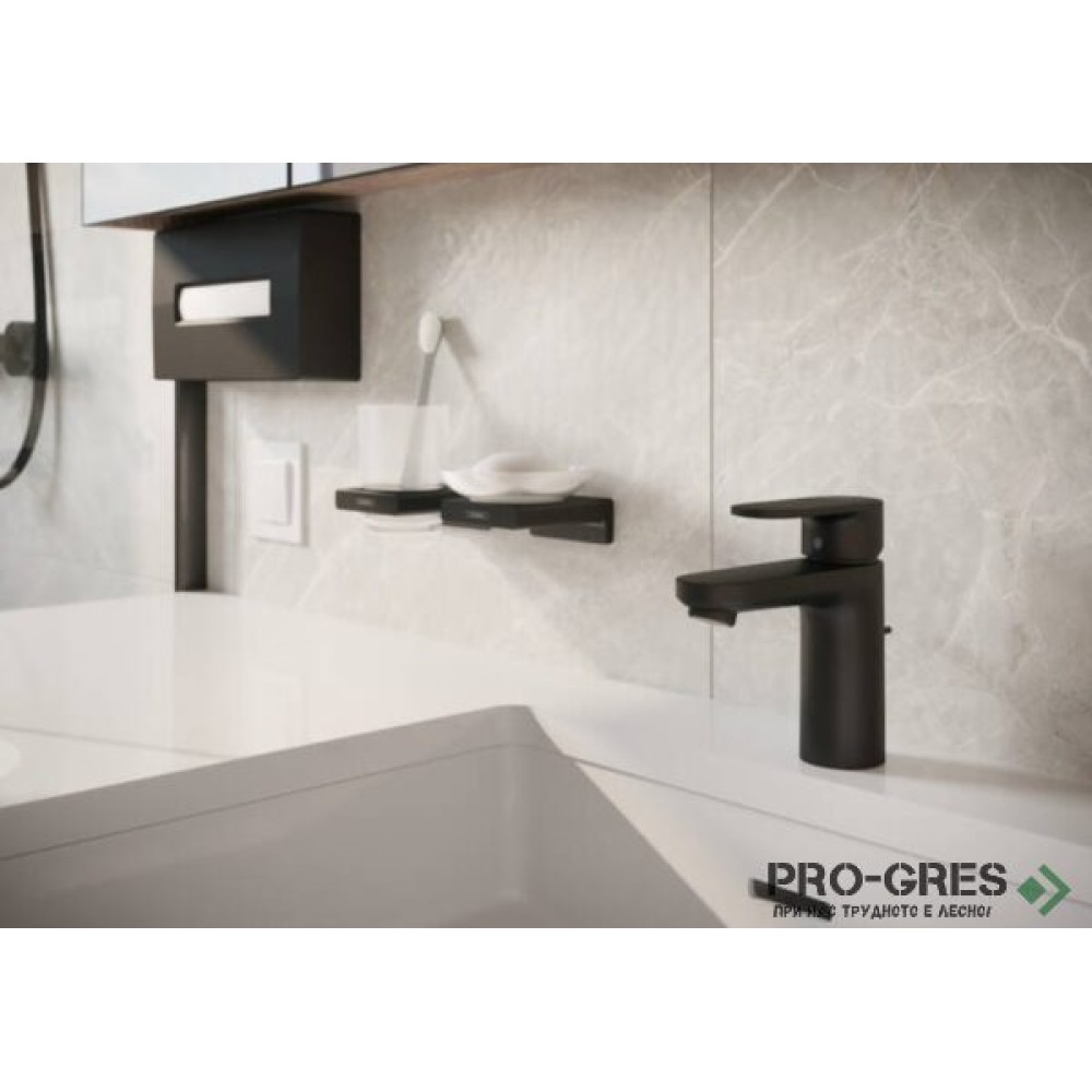 Смесител за умивалник стоящ, VERNIS BLEND 100, черен мат, Hansgrohe 71551670