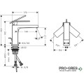 Смесител за мивка, TECTURIS Е 110 EcoSmart+, черен мат, Hansgrohe 73010670