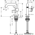 Смесител за мивка стоящ, TECTURIS S 110 Fine CoolStart EcoSmart+, бял мат, Hansgrohe 73320700