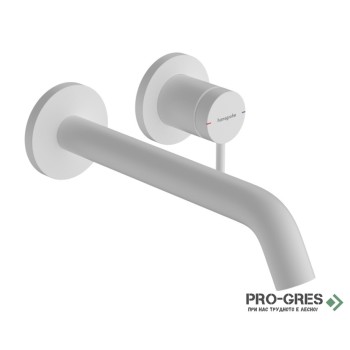 Смесител за мивка вграден, TECTURIS S 110 EcoSmart+, бял мат, Hansgrohe 73351700